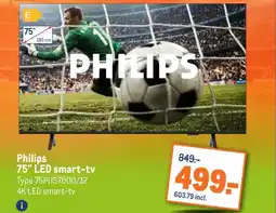 Makro Philips 75 LED smart-tv aanbieding