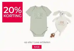 Prenatal op alle I Love artikelen aanbieding