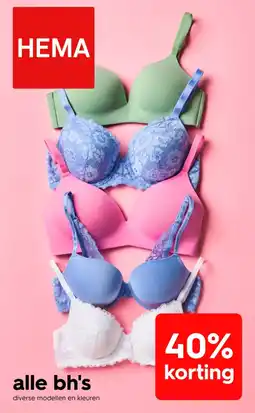 HEMA alle bh's aanbieding