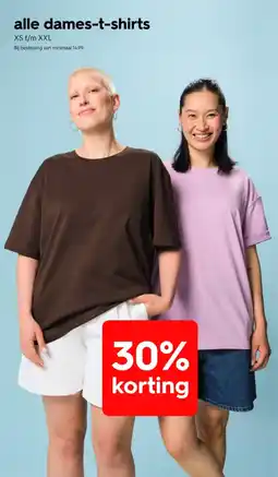 HEMA alle dames-t-shirts aanbieding