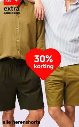 HEMA alle herenshorts aanbieding