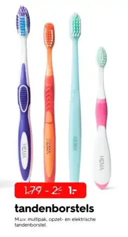 HEMA tandenborstels aanbieding