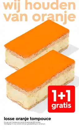 HEMA losse oranje tompouce aanbieding