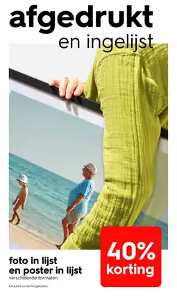 HEMA foto in lijst en poster in lijst aanbieding