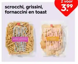 HEMA scrocchi, grissini, fornaccini en toast aanbieding