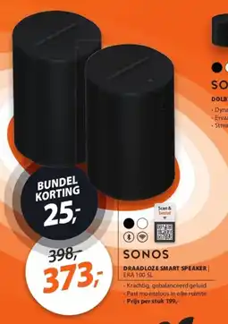 Expert Sonos draadloze smart speaker era 100 sl aanbieding