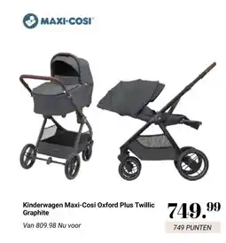 Van Asten BabySuperstore Kinderwagen Maxi-Cosi Oxford Plus Twillic Graphite aanbieding