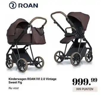 Van Asten BabySuperstore Kinderwagen ROAN IVI 2.0 Vintage Sweet Fig aanbieding