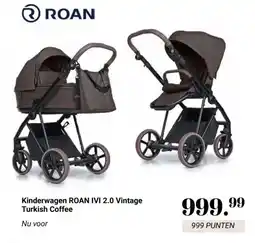 Van Asten BabySuperstore Kinderwagen ROAN IVI 2.0 Vintage Turkish Coffee aanbieding