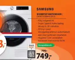 Expert SAMSUNG WARMTEPOMPDROGER DV90DG6845LEU3 aanbieding