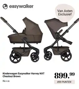 Van Asten BabySuperstore Kinderwagen Easywalker Harvey NXT Chestnut Brown aanbieding
