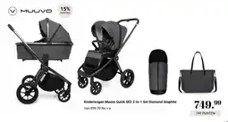 Van Asten BabySuperstore Kinderwagen Muuvo Quick SE2 2-in-1 Set Diamond Graphite aanbieding
