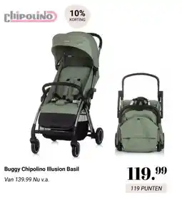 Van Asten BabySuperstore Buggy Chipolino Illusion Basil aanbieding