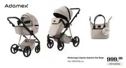 Van Asten BabySuperstore Kinderwagen Adamex Quantum Star Beige aanbieding