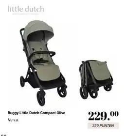 Van Asten BabySuperstore Buggy Little Dutch Compact Olive aanbieding