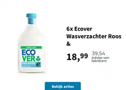 Plein.nl 6x Ecover Wasverzachter Roos & aanbieding