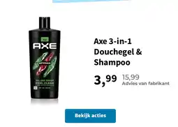 Plein.nl Axe 3-in-1 Douchegel & Shampoo aanbieding