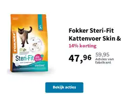Plein.nl Fokker Steri-Fit Kattenvoer Skin & aanbieding