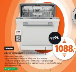 Expert Miele INBOUW VAATWASSER | G 5663 SCVI EXCELLENCE aanbieding