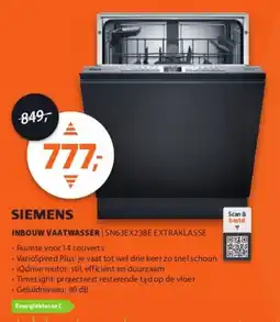 Expert SIEMENS INBOUW VAATWASSER | SN63EX23BE EXTRAKLASSE aanbieding