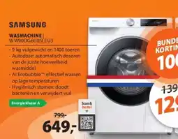 Expert SAMSUNG WASMACHINE WW90DG6U85LEU3 aanbieding