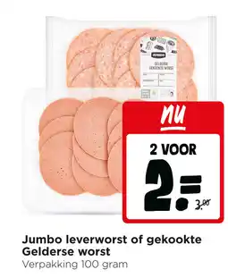 Jumbo Jumbo leverworst of gekookte Gelderse worst aanbieding