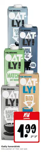 Jumbo Oatly haverdrink aanbieding