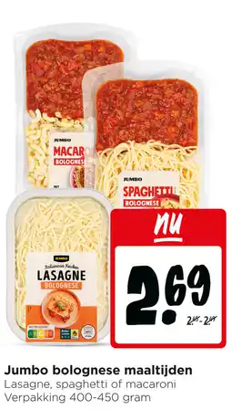 Jumbo Jumbo bolognese maaltijden aanbieding
