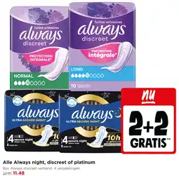 Jumbo Alle Always night, discreet of platinum aanbieding