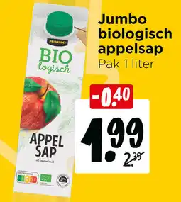 Jumbo Jumbo biologisch appelsap aanbieding