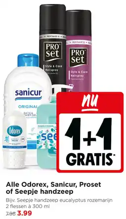 Jumbo Alle Odorex, Sanicur, Proset of Seepje handzeep aanbieding