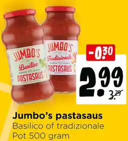 Jumbo Jumbo's pastasaus aanbieding