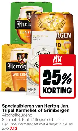 Jumbo Speciaalbieren van Hertog Jan, Tripel Karmeliet of Grimbergen aanbieding
