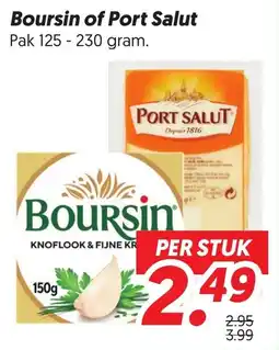 Dekamarkt Boursin of Port Salut aanbieding