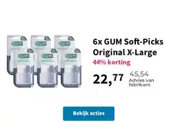Plein.nl 6x GUM Soft-Picks Original X-Large aanbieding