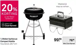 Karwei Weber barbecue Compact Kettle aanbieding