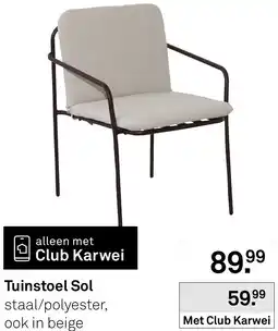 Karwei Tuinstoel Sol aanbieding