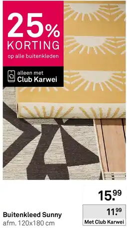 Karwei Buitenkleed Sunny aanbieding
