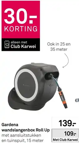 Karwei Gardena wandslangenbox Roll Up aanbieding