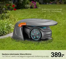 Karwei Gardena robotmaaier Sileno Minimo aanbieding