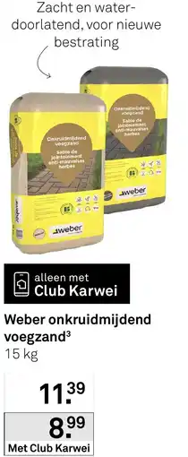 Karwei Weber onkruidmijdend voegzand aanbieding