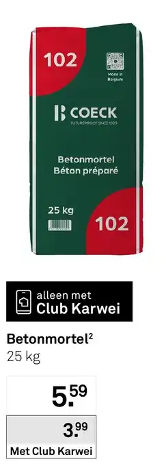 Karwei Betonmortel aanbieding