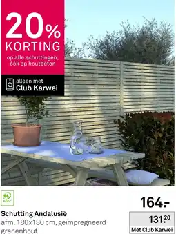 Karwei Schutting Andalusië aanbieding