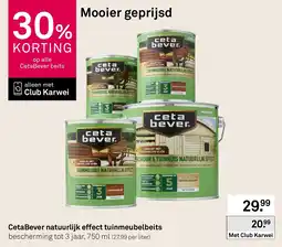 Karwei CetaBever natuurlijk effect tuinmeubelbeits aanbieding