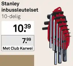 Karwei Stanley inbussleutelset aanbieding
