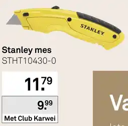 Karwei Stanley mes aanbieding