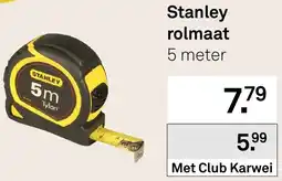 Karwei Stanley rolmaat aanbieding