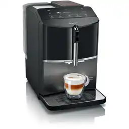 Expert Siemens EQ.300 TF305EF9 Volautomaat Zwart aanbieding