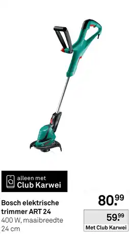 Karwei Bosch elektrische trimmer ART 24 aanbieding
