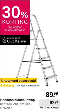 Karwei Handson huishoudtrap aanbieding